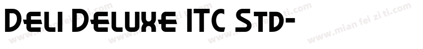Deli Deluxe ITC Std字体转换